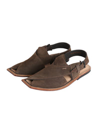 Brown Peshawari Chappal - AL-MFW-SU-076