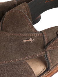 Brown Peshawari Chappal - AL-MFW-SU-076