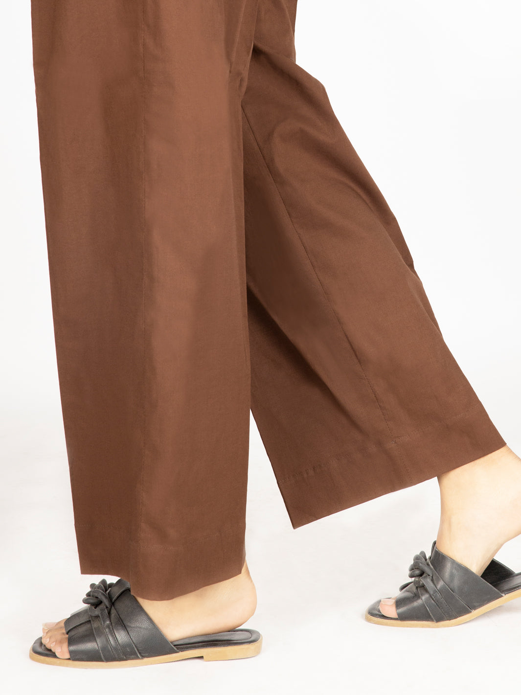Brown Lawn Trousers - AL-T-538