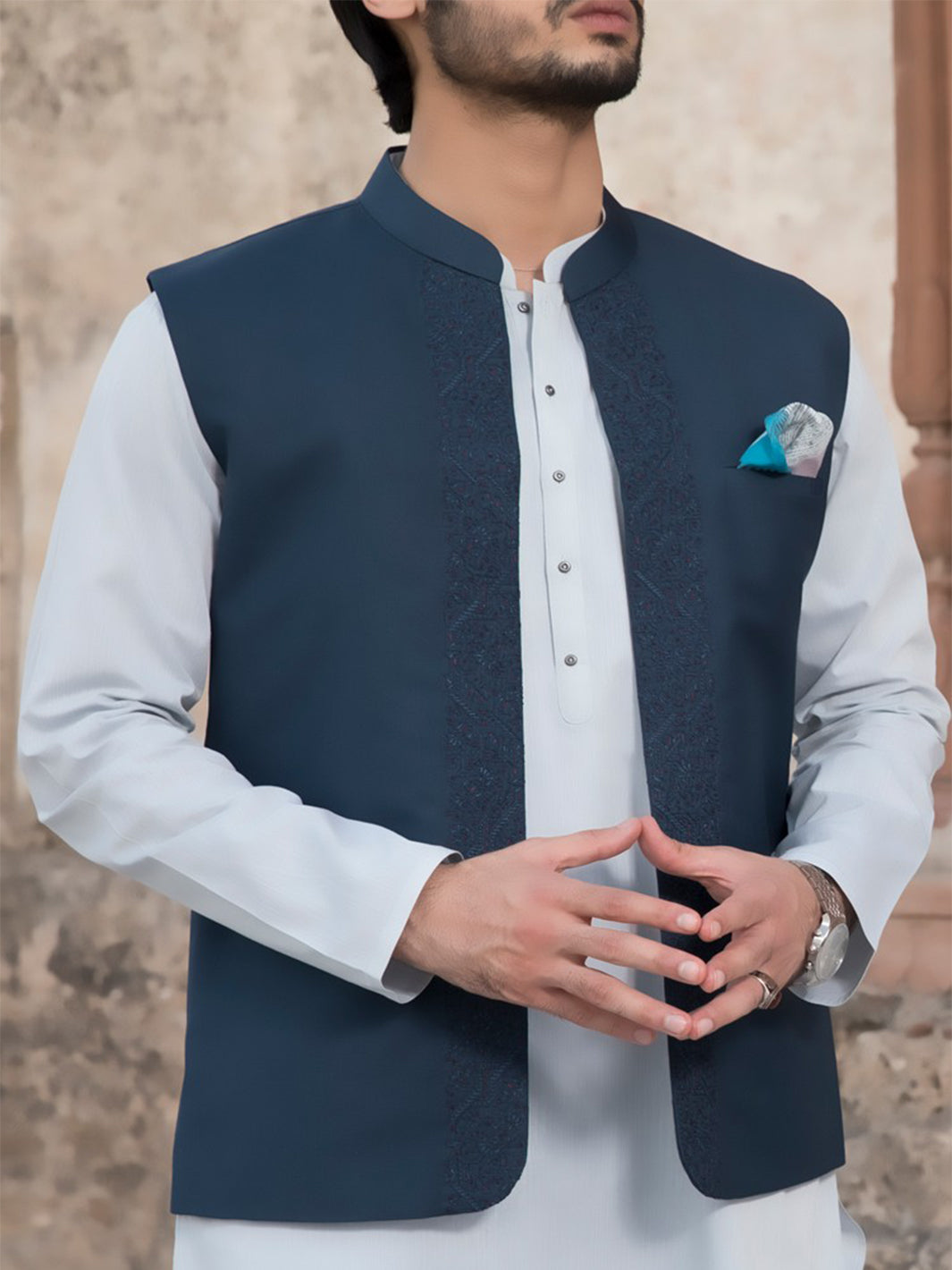 Blue Suiting Waistcoat - AL-WC-260
