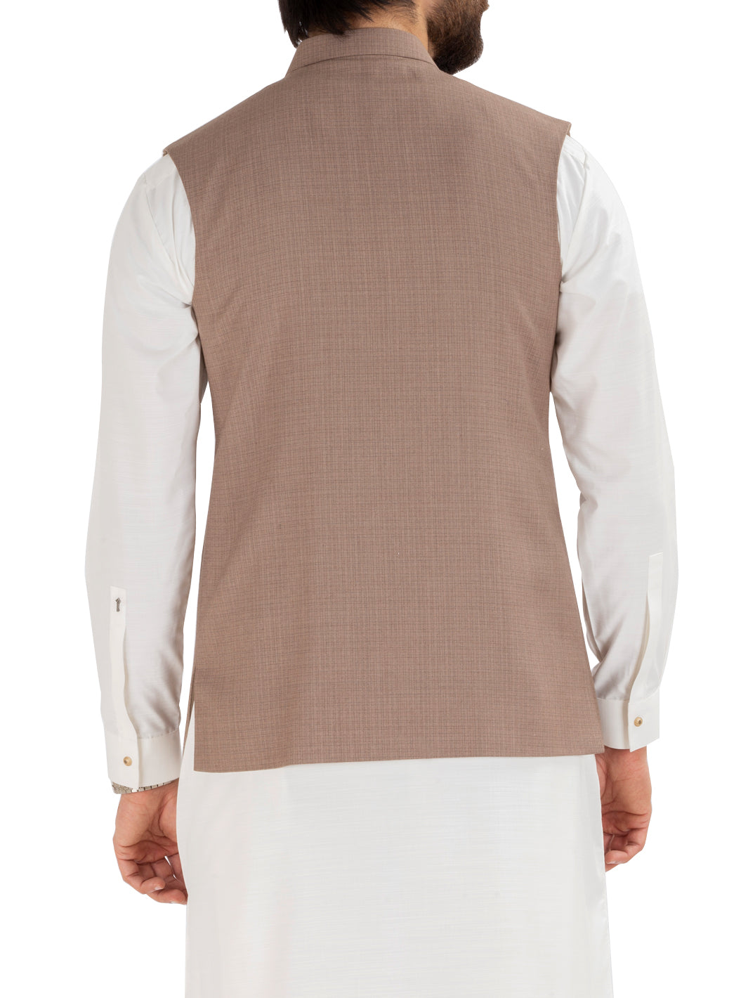 Light Brown Blended Waistcoat - AL-WC-282