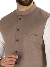 Light Brown Blended Waistcoat - AL-WC-282