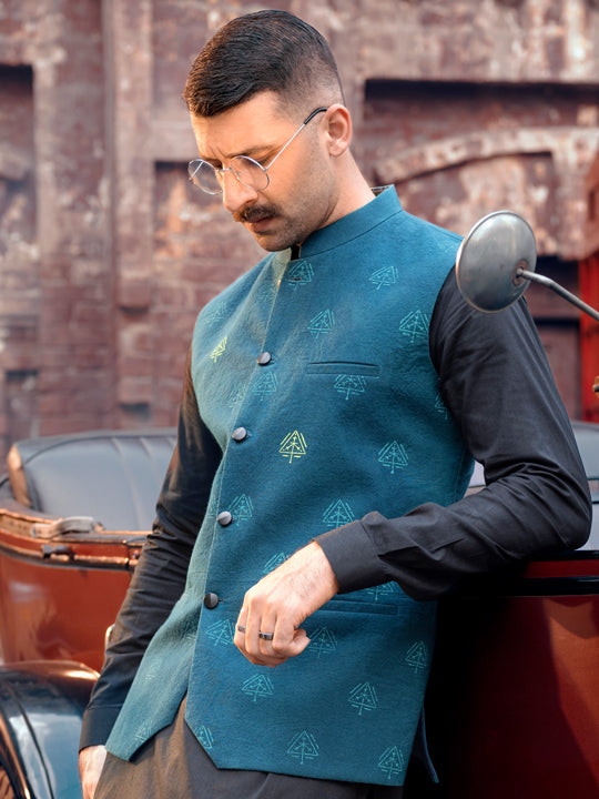 Bottle Green Blended Waistcoat - AL-WC-417