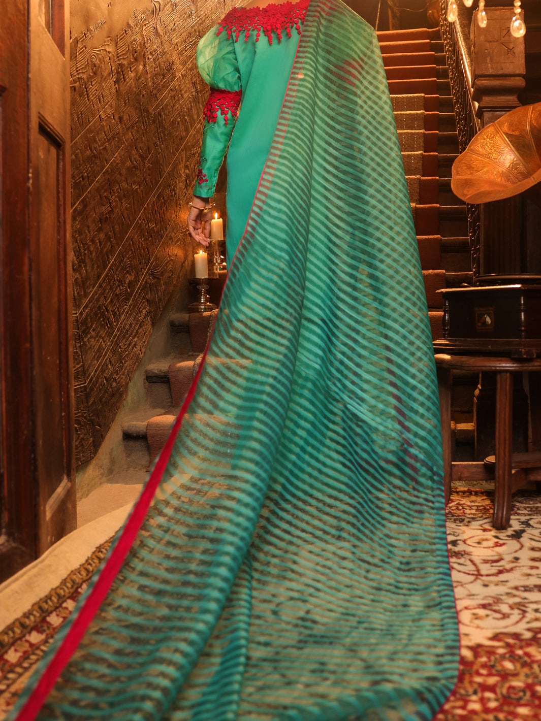 Turquoise Modal 3Pc Stitched - ALP-3PS-1288