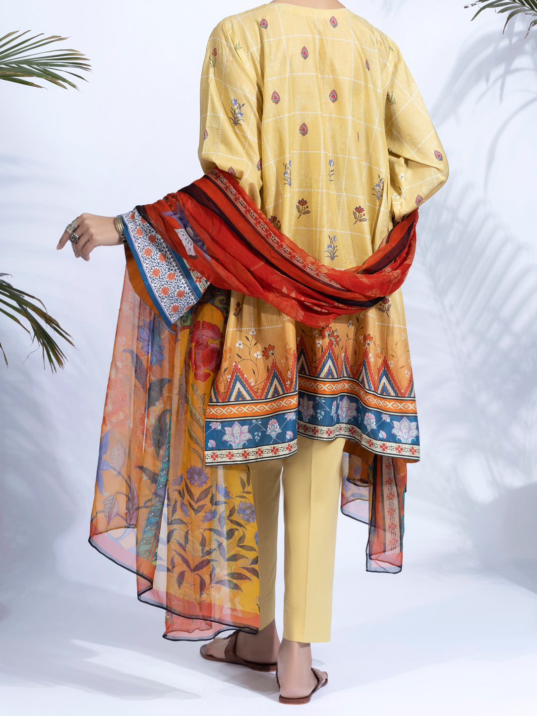 Yellow Lawn 2Pc Unstitched - ALP-2PS-1324