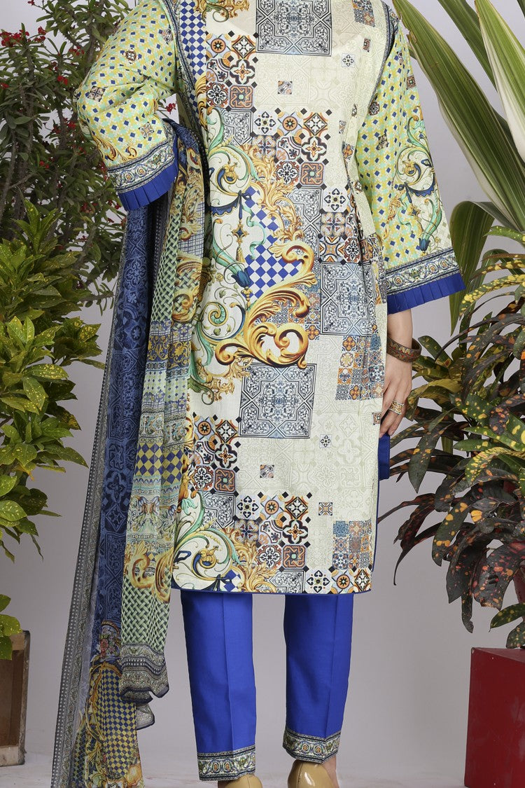 Multicolor Lawn 3 Piece Stitched - ALP-718