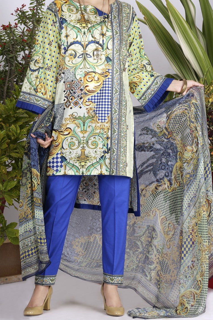 Multicolor Lawn 3 Piece Stitched - ALP-718