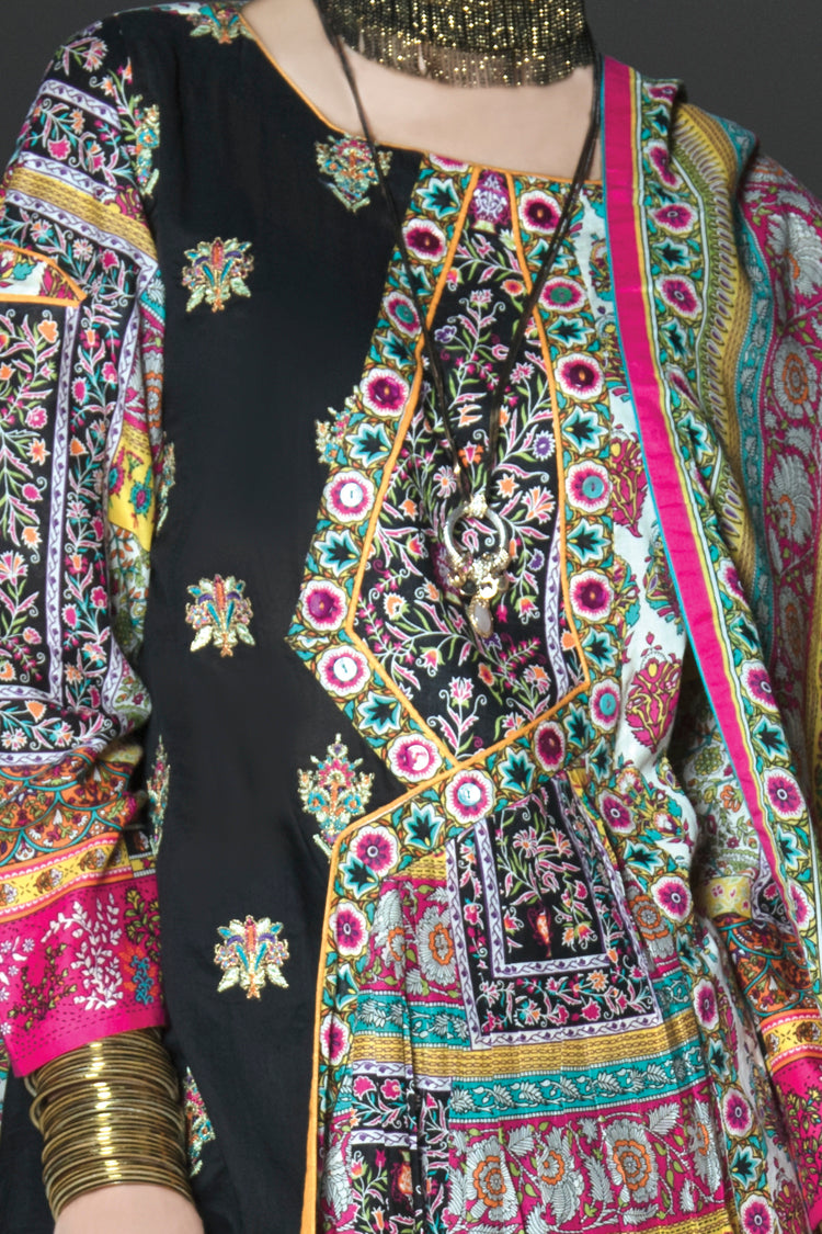 Pink Lawn 3 Piece Stitched - ALP-545