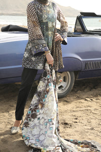 Brown Lawn 2Pc Unstitched - ALP-2PS-589