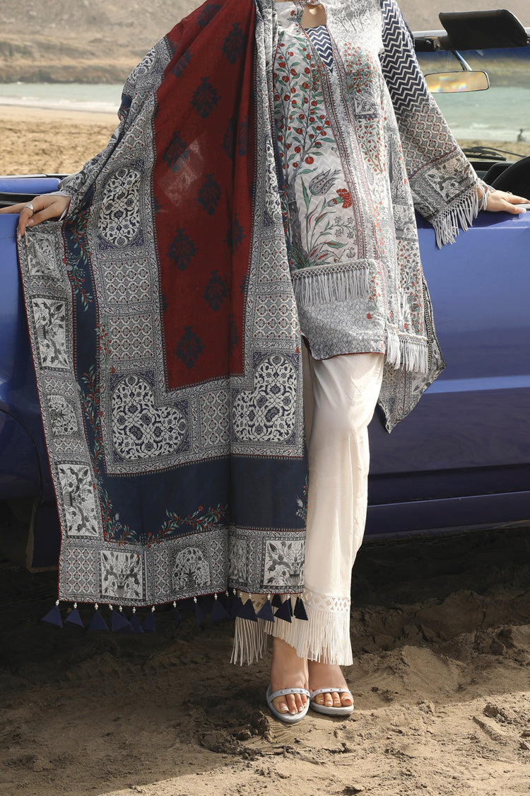 Grey 2Pc Unstitched - ALP-2PS-593