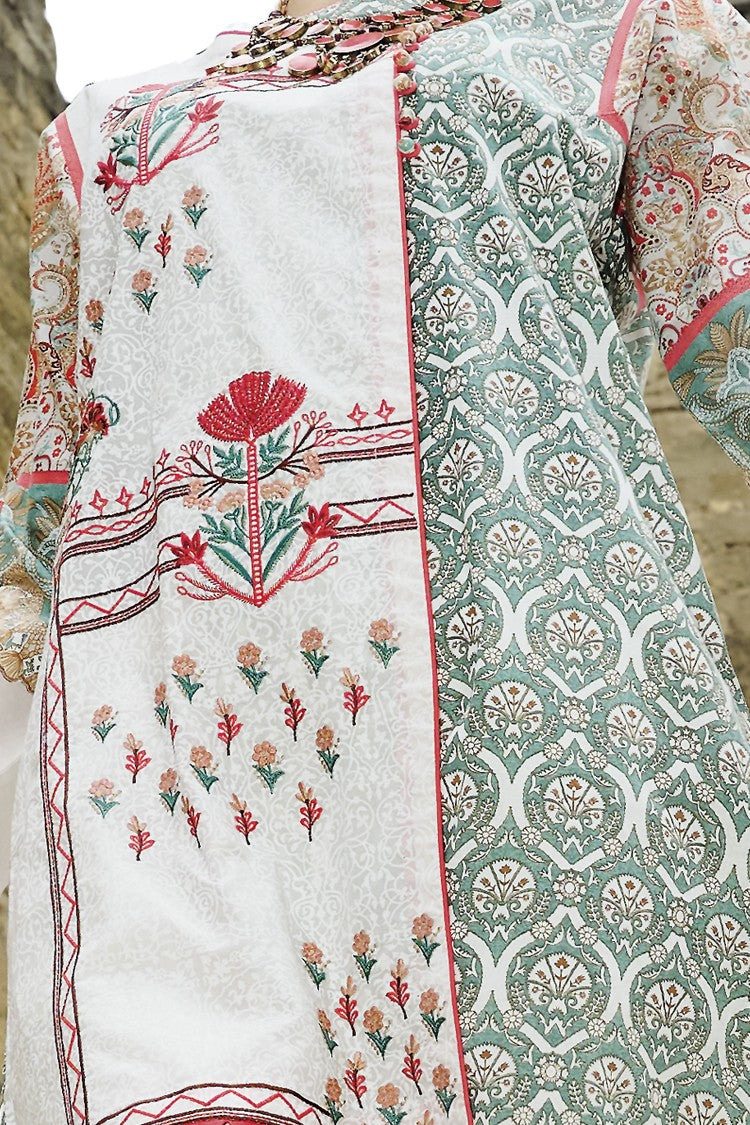 Mint Green Lawn 3Pc Stitched - ALP-670