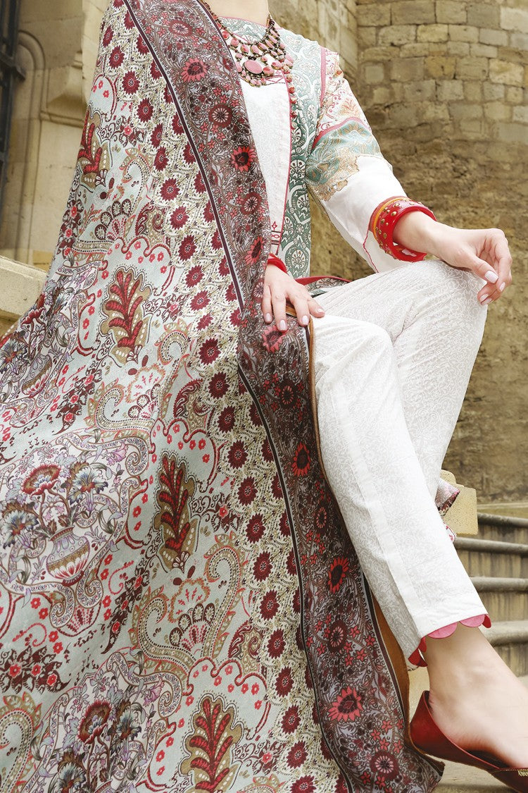 Mint Green Lawn 3Pc Stitched - ALP-670