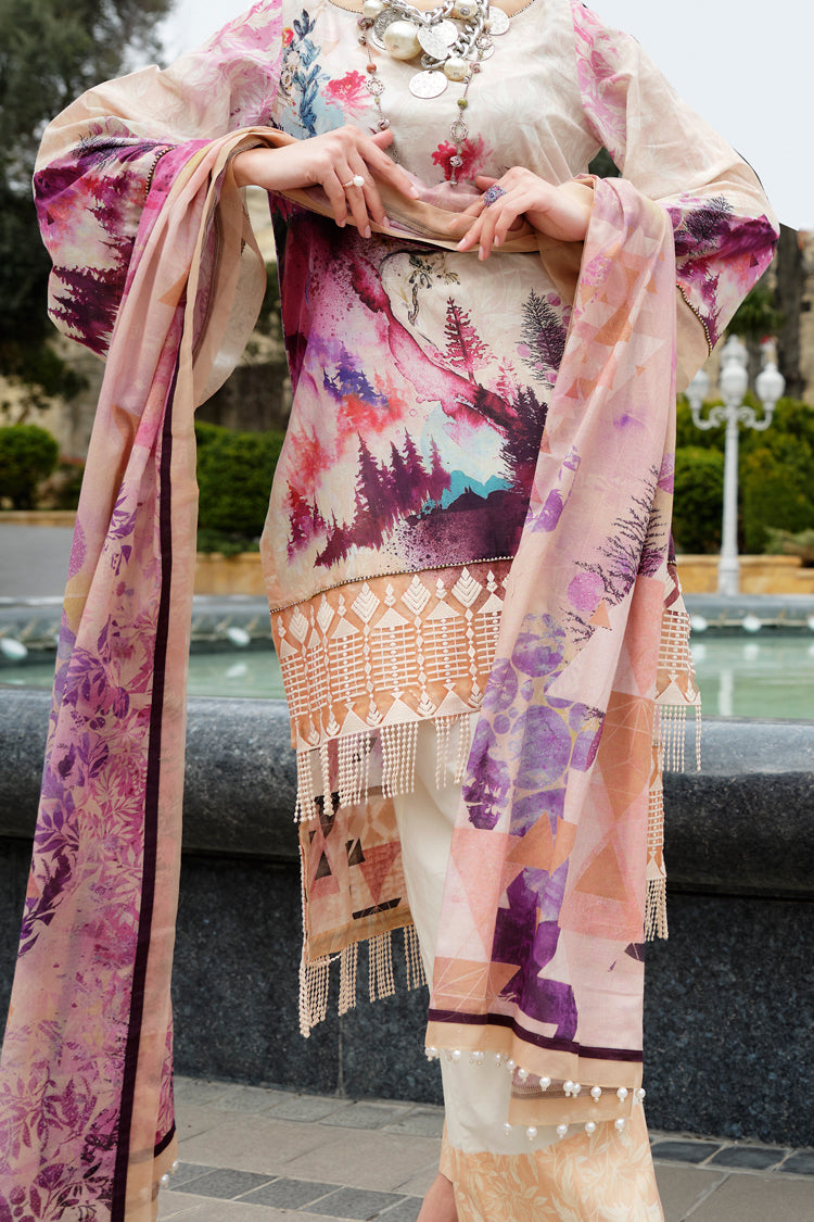 Pink Lawn 2Pc Unstitched - ALP-692