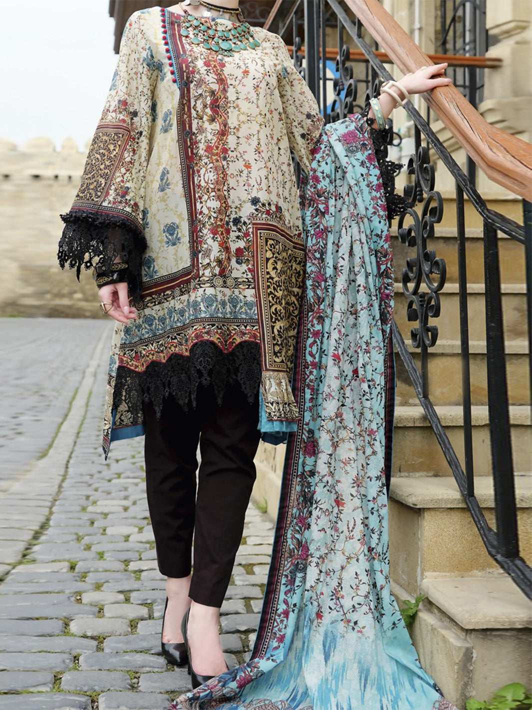 Natural Lawn 2Pc Unstitched - ALP-693