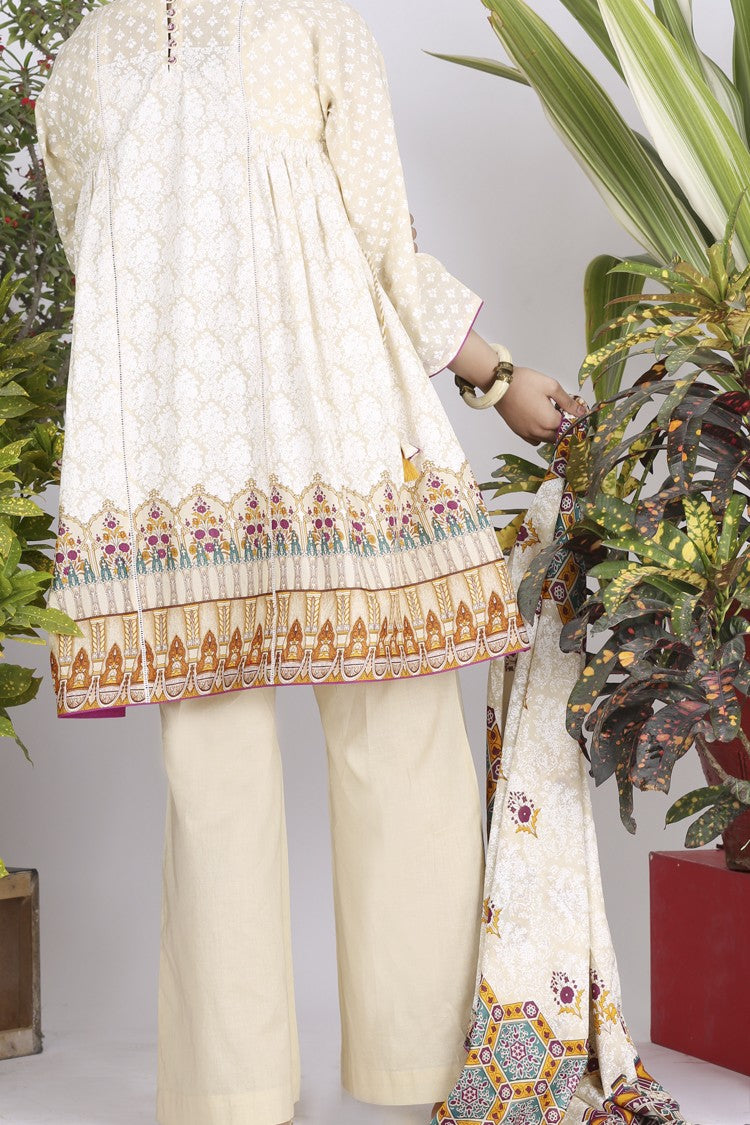 White Lawn 3Pc Stitched - ALP-704