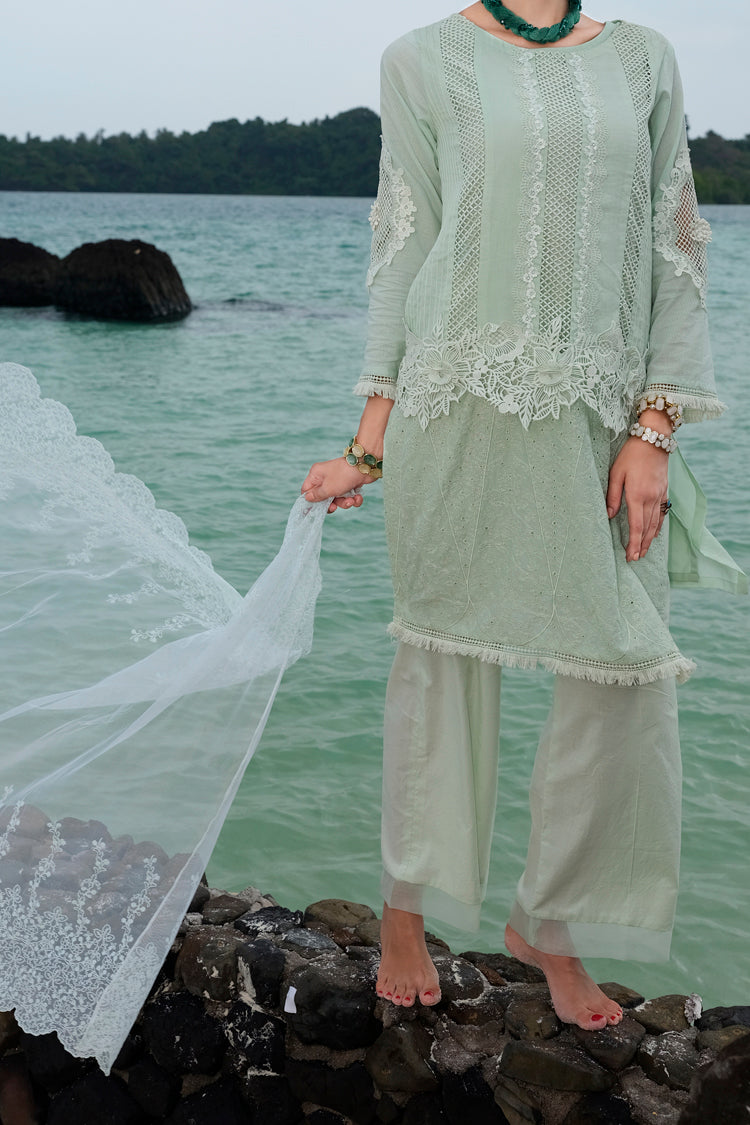 Sea Green 3 Piece Stitched - ALP-705