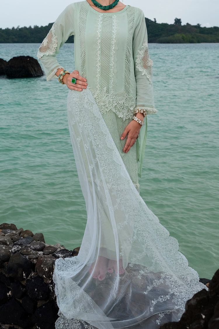 Sea Green 3 Piece Stitched - ALP-705