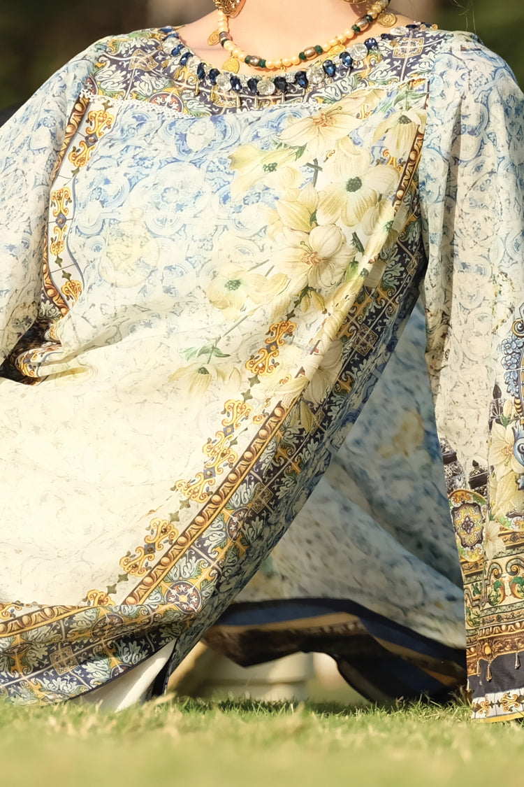 Blue Lawn 3Pc Stitched - ALP-3PS-771