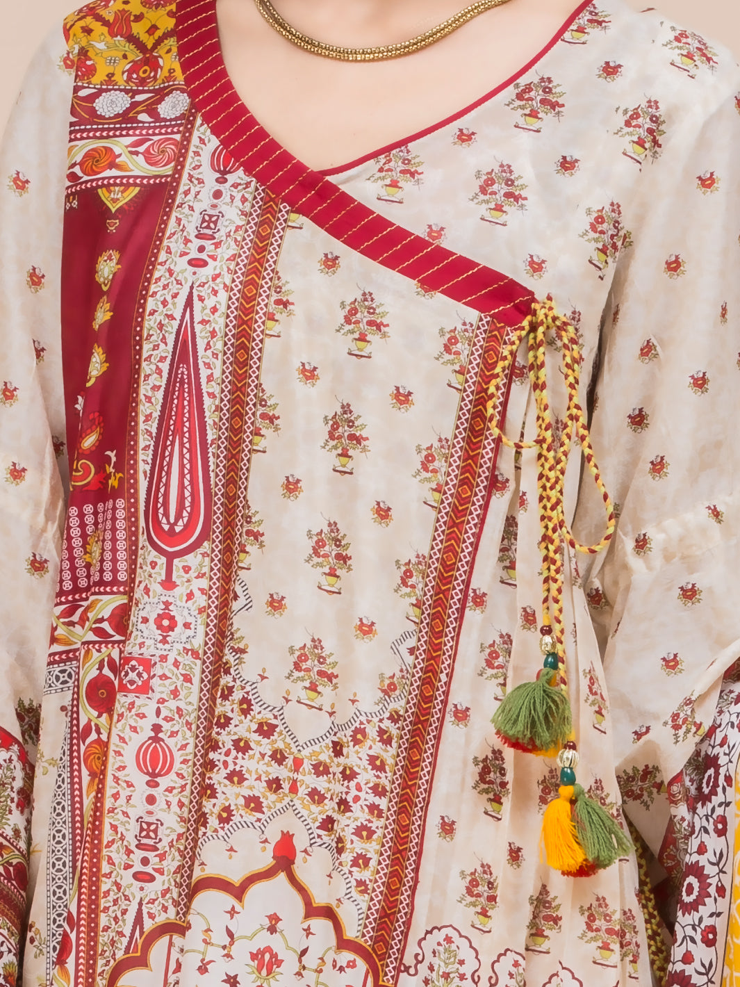Beige Lawn 3Pc Stitched - ALP-3PS-780