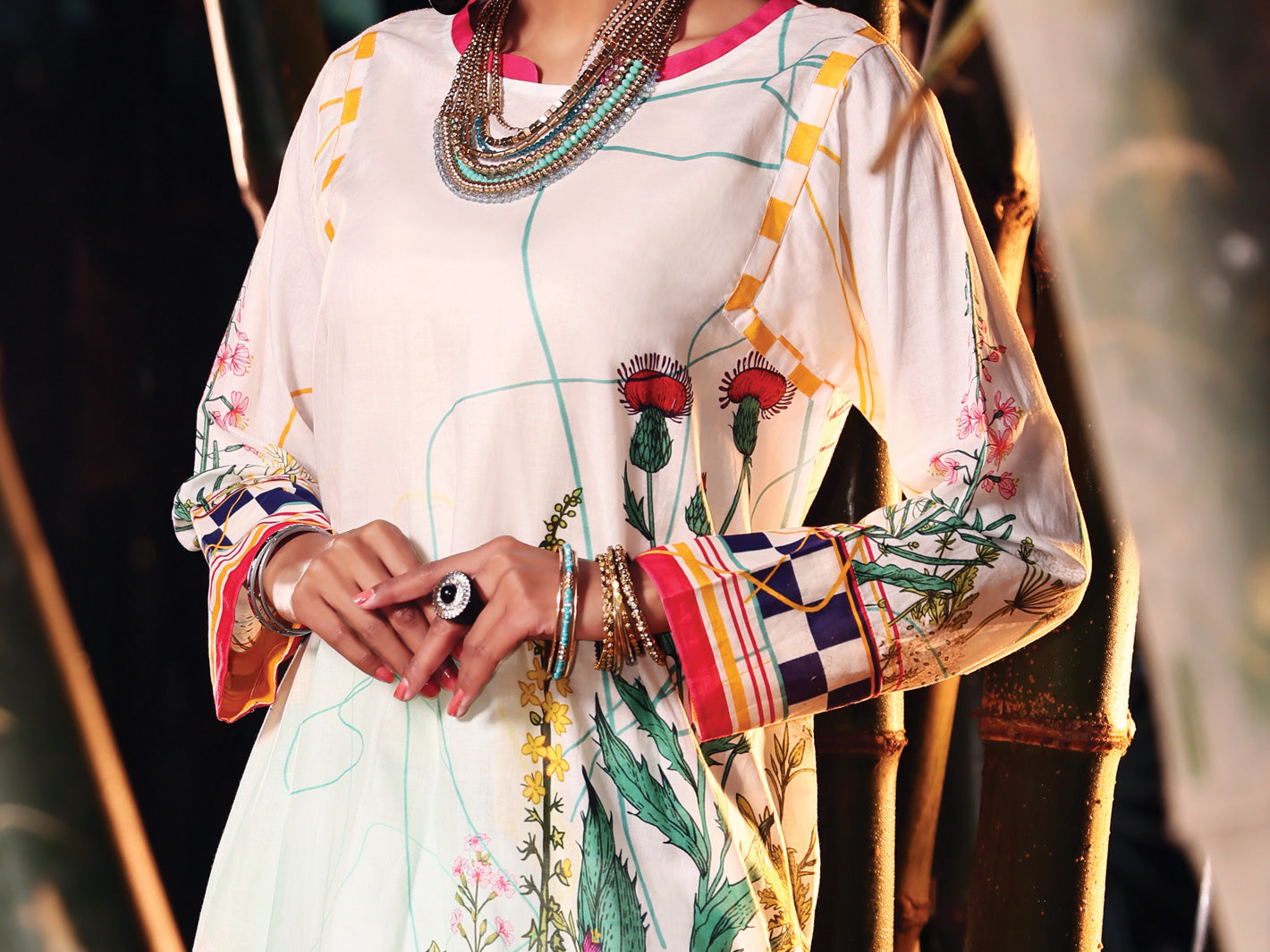 White Lawn Tunic - ALP-LK-1023