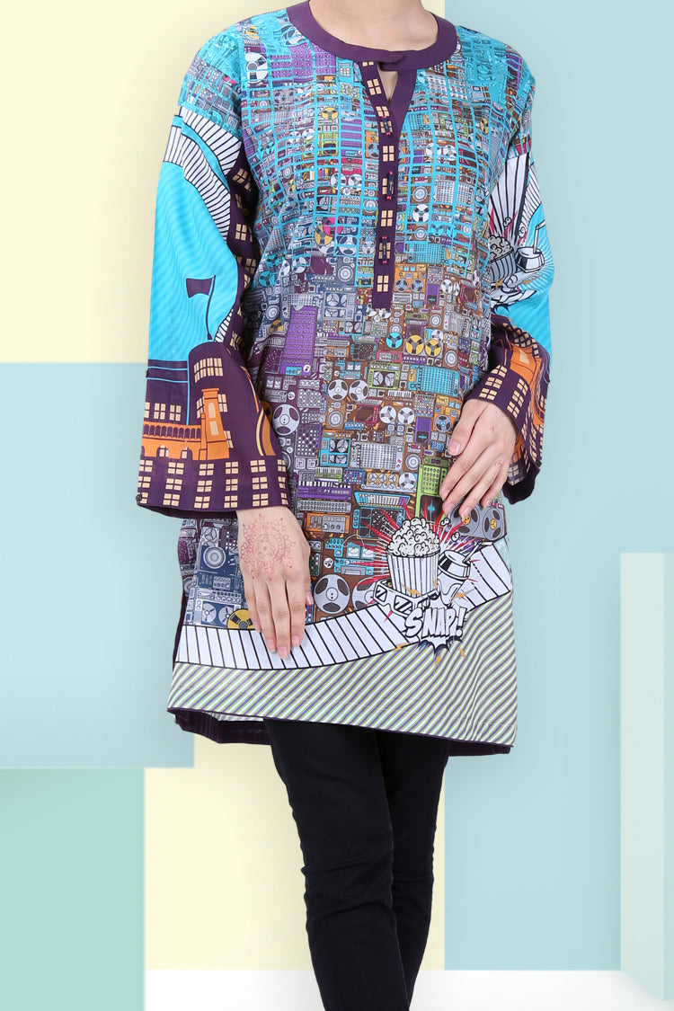 Turquoise Tunic - ALP-LK-608