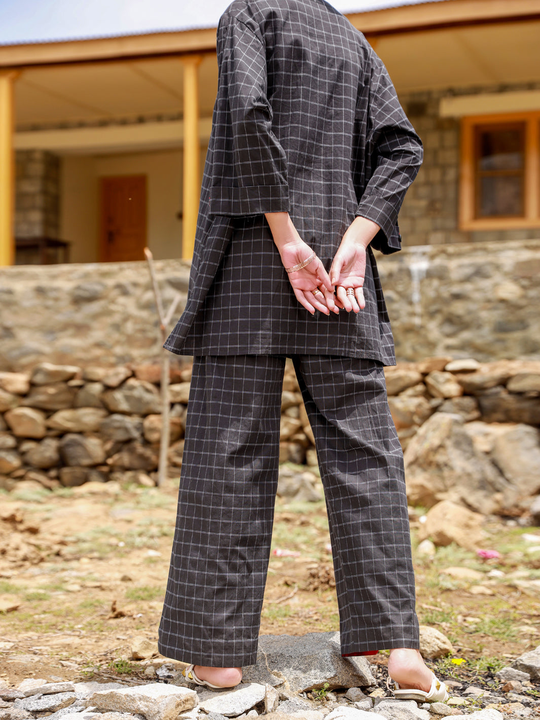 Black Cotton 2Pc Stitched - ALP-2PS-LKS-1466