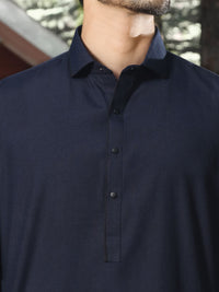 Blue Blended Kameez Shalwar - ALWA-KS-162