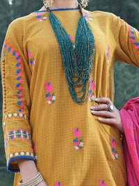 Mustard Yarn-Dyed 3Pc Stitched - AWP-3PS-275/S