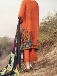 Orange Karandi 3Pc Stitched - AWP-3PS-346