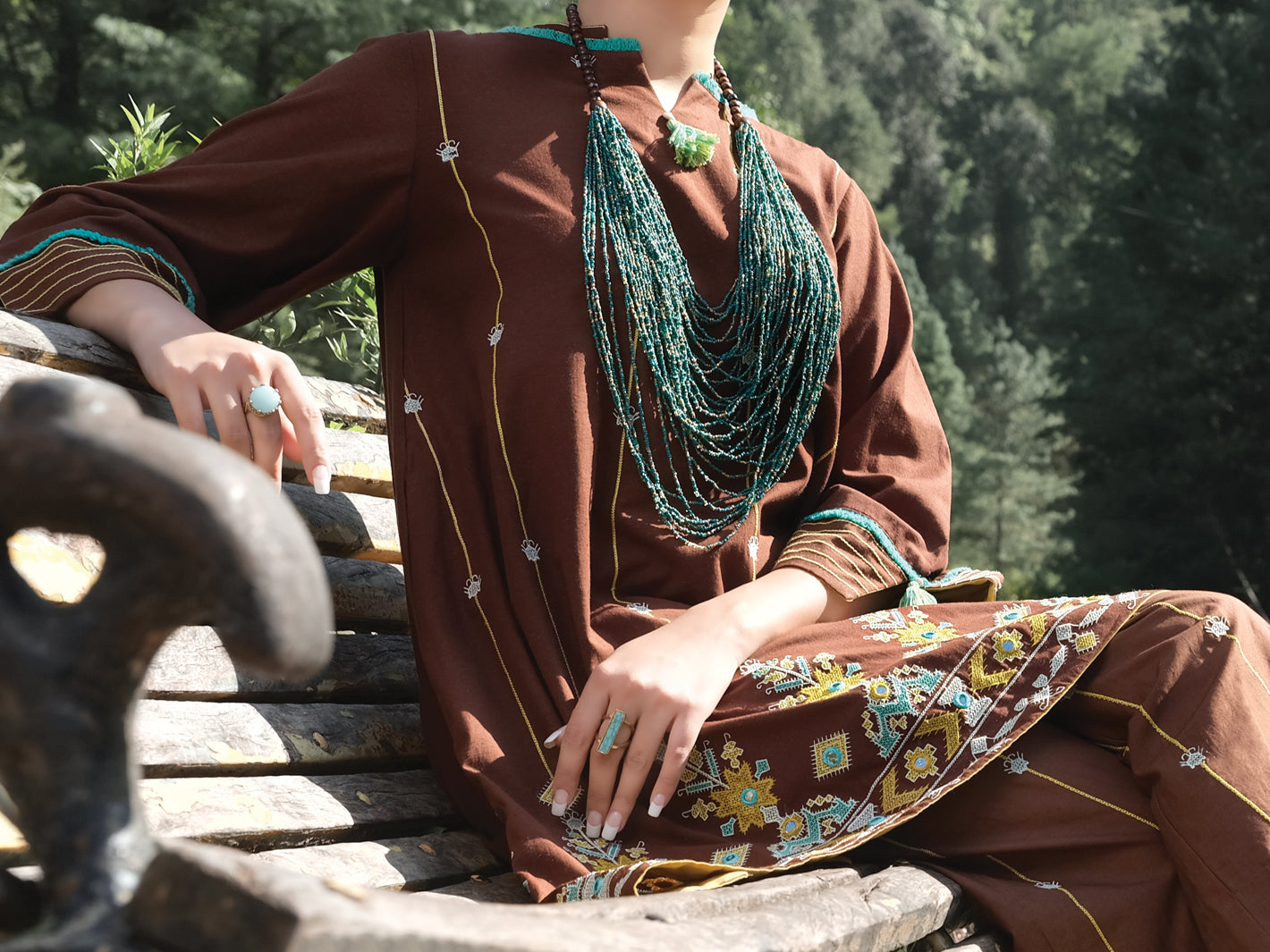 Brown Karandi Tunic - AWP-LK-287
