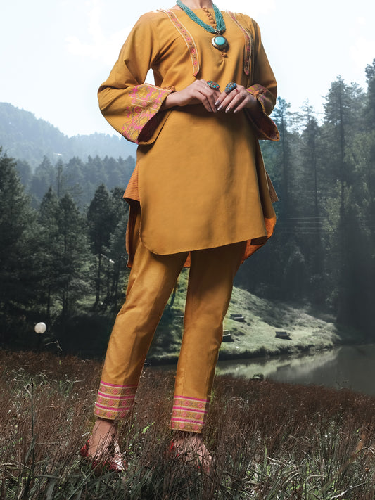 Mustard Karandi Tunic - AWP-LK-288