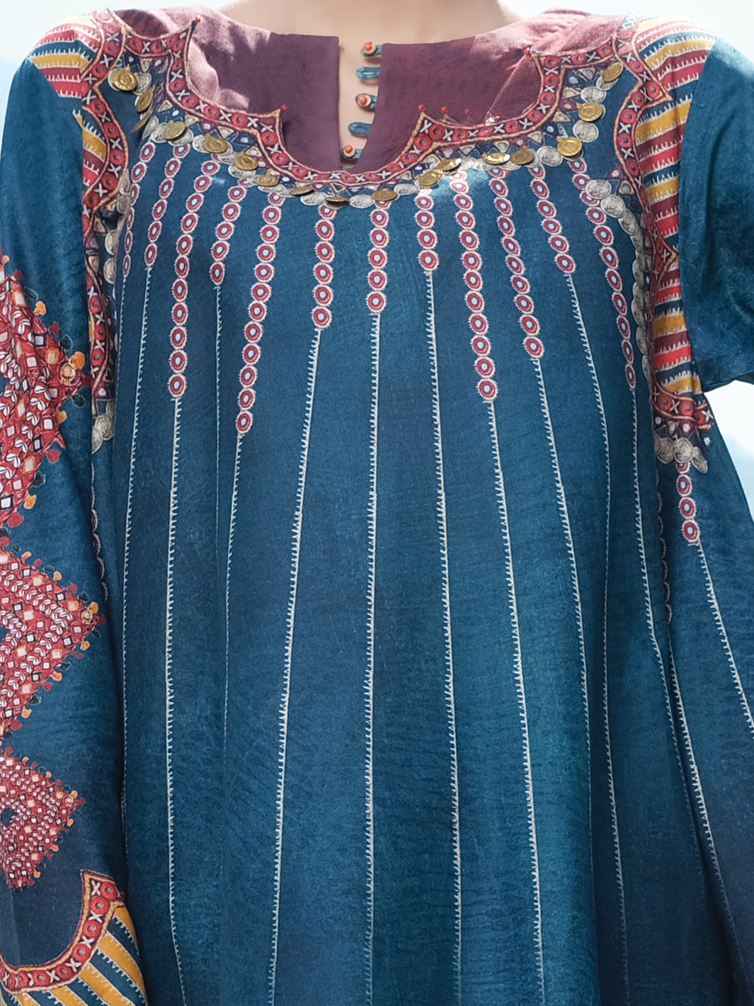 Teal Cambric Tunic - AWP-LK-302