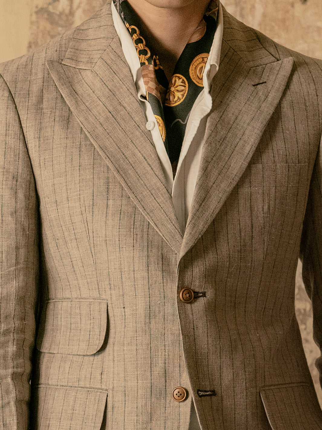 Sand Linen Blazer - AL-BLR-005