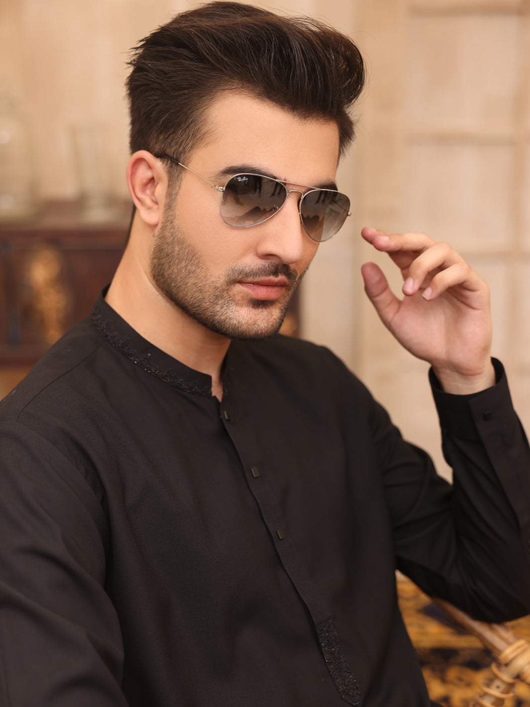 Black Kurta Shalwar - AL-KS-2627