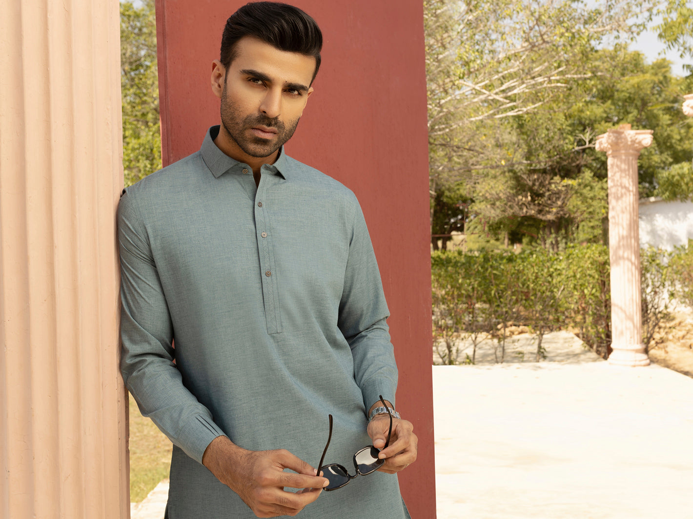 Blue Kameez Shalwar - ALWA-KS-266