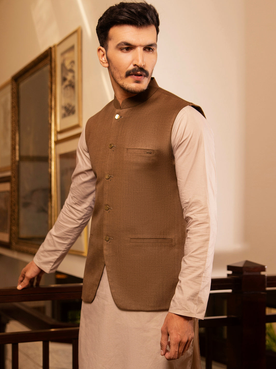 Brown Suiting Waistcoat - AL-WC-379