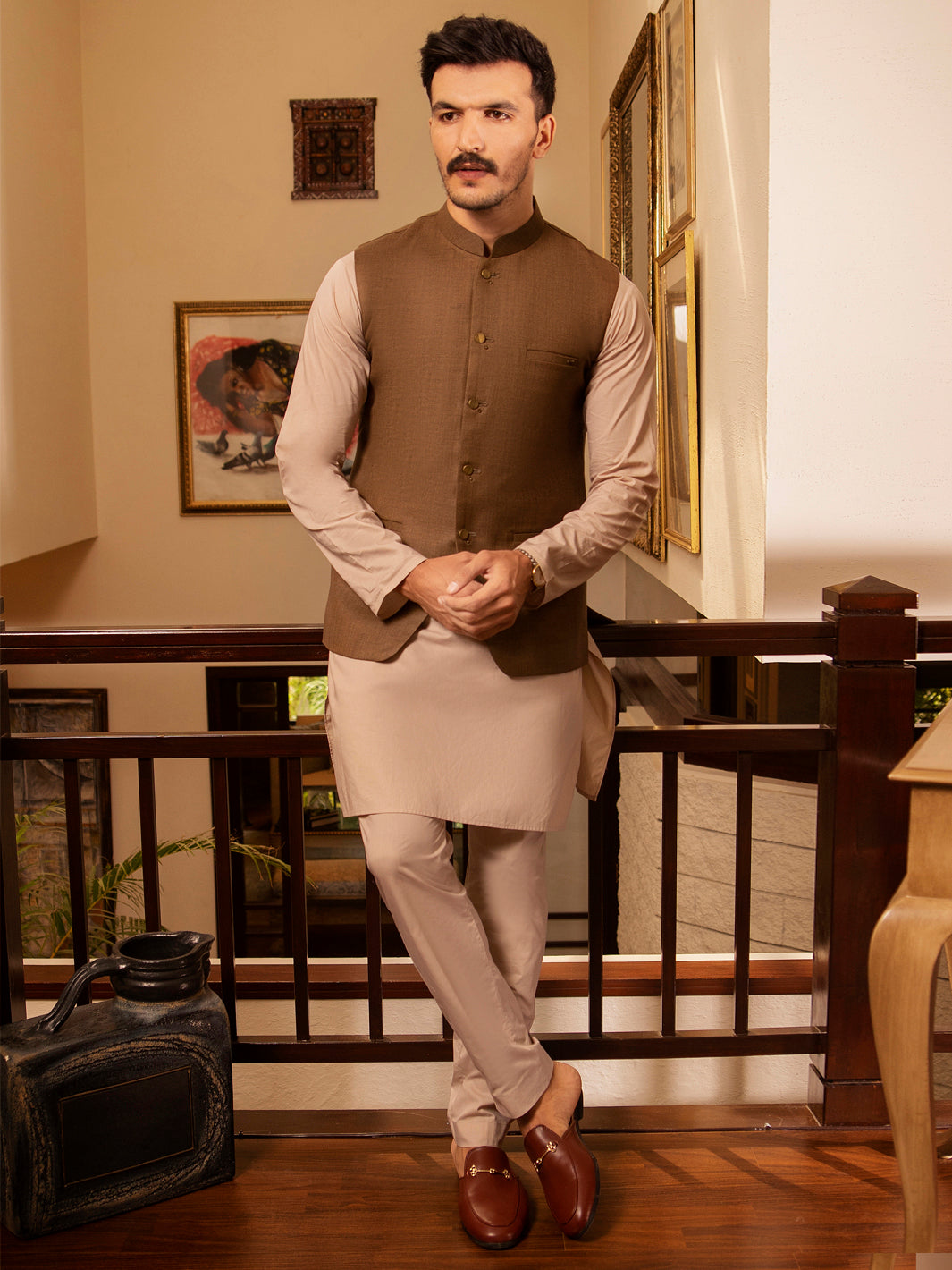Brown Suiting Waistcoat - AL-WC-379
