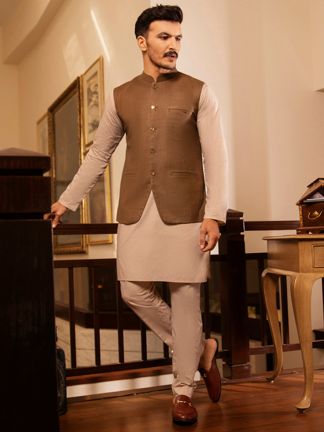 Brown Suiting Waistcoat - AL-WC-379