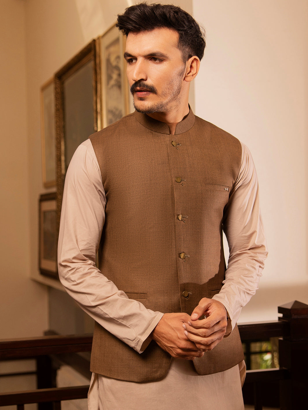 Brown Suiting Waistcoat - AL-WC-379