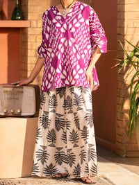 Fuchsia Cotton Kurti - AWP-SLK-1099