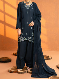 Blue Lino Kara Stitched 3Pc - AWP-3PS-963