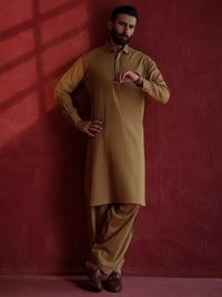 Mustard Kameez Shalwar - ALWA-KS-683