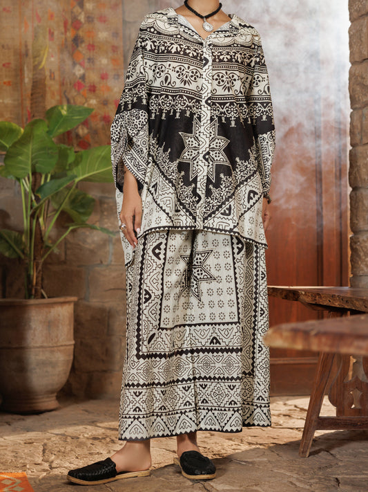 Black & White Light Khaddar 2Pc Stitched - AWP-2PS-SS-LKS-1114