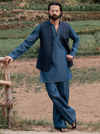 Blue Waistcoat - AL-WC-648