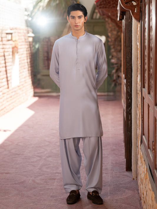 Light Blue Kameez Shalwar - front view