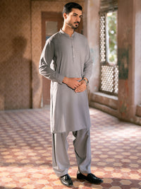 Grey Kameez Shalwar - AL-KS-3392