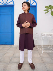 Maroon Blended Waistcoat - ALT-WC-012