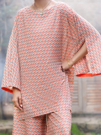 Orange Cambric Co-Ord Set - AWP-2PS-SLKS-1059
