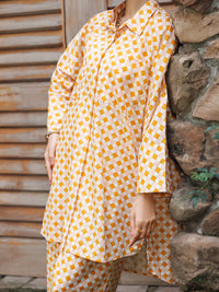 Mustard Cotton Co-Ord Set - AWP-2PS-SLKS-1060