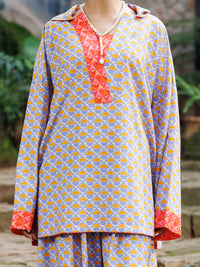 Multicolor Cambric Co-Ord Set - AWP-2PS-SLKS-1055